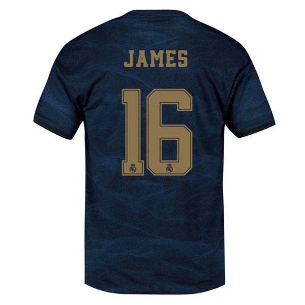 Camiseta Real Madrid NO.16 James 2ª 2019/20 Azul